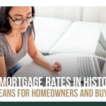 lady checking mortgage rates